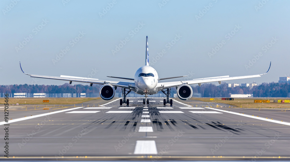 Airbus on runway Airbus on runway