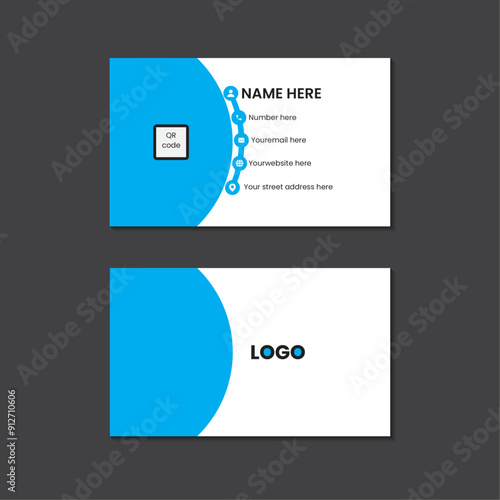 Creative modern simple business card layout