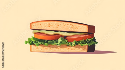 sandwich with ham and cheese photo