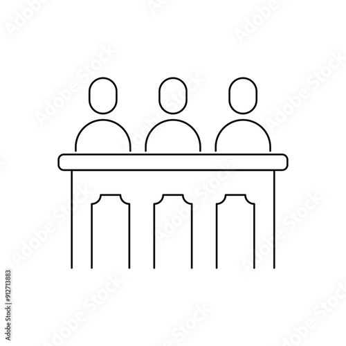 Jury vector icon