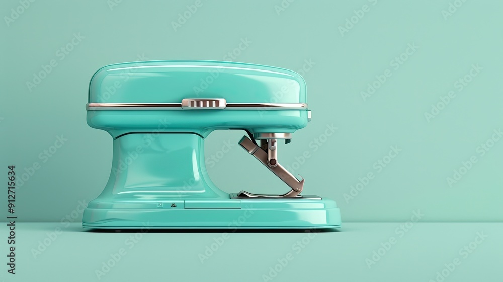 Electric stapler on a solid color background, modern design Electric stapler on a solid color background, modern design