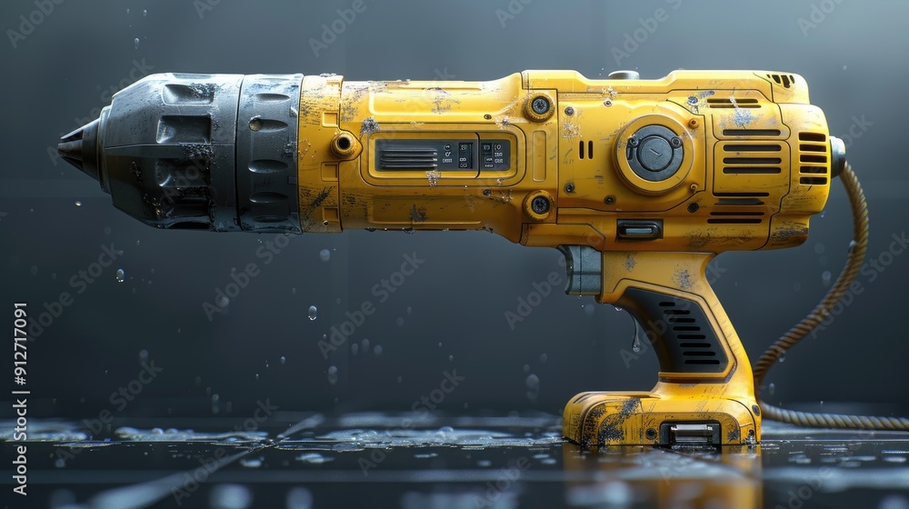 Hammer drill on white background. Hammer drill on white background.