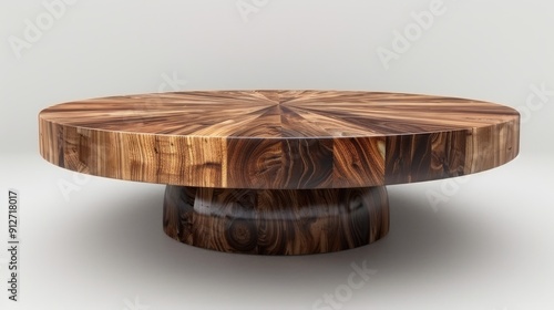 Negotiations at a round table on white background.