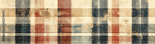 Vintage Plaid Fabric Texture