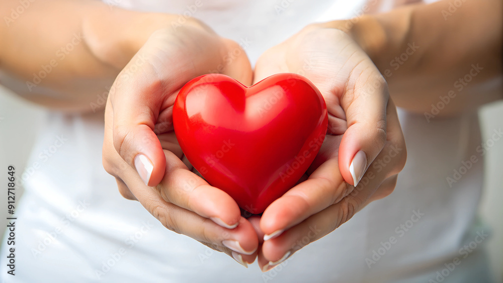Obraz premium Hands holding heart world organ donation day 2024 transparent isolated background full hd 4k photo image picture png