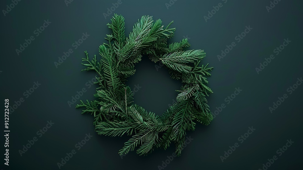 Classic christmas wreath decoration for a festive holiday season ambiance and traditional charm Classic christmas wreath decoration for a festive holiday season ambiance and traditional charm