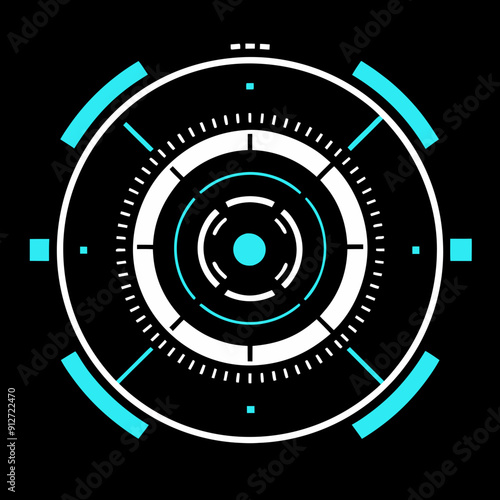 Digital Futuristic HUD Elements