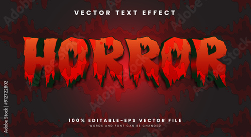 Horror blood editable text effect Template