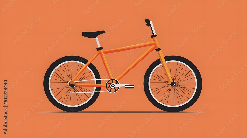 Fototapeta premium bicycle on the wall