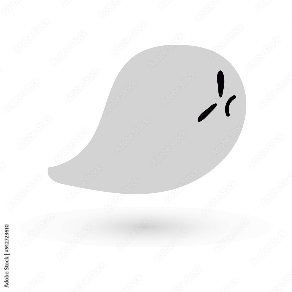 scary halloween ghost spooky spirit flying monster icon with funny cute spooky faces scary halloween ghost spooky spirit flying monster icon with funny cute spooky faces