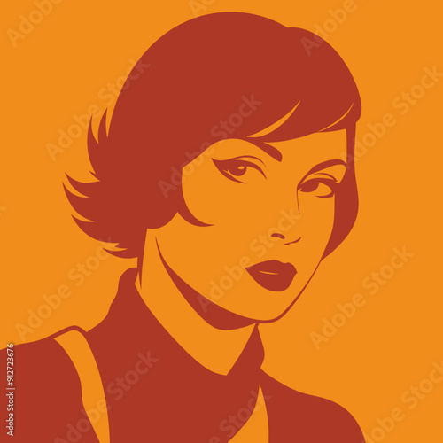 "Stylized Fashion Illustration with Accessories"