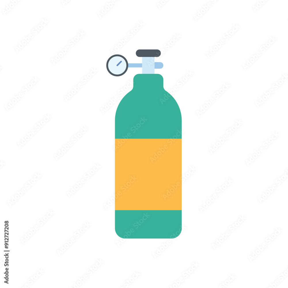 Oxygen tank vector icon Oxygen tank vector icon