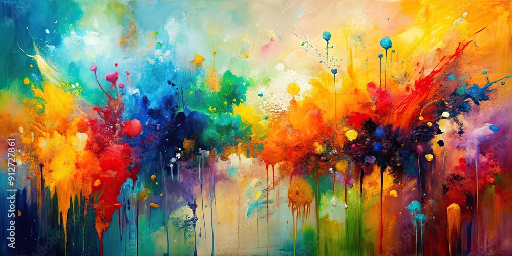 Abstract oil painting with large strokes and blobs of paint , modern, artwork, brushstrokes, colorful, texture Abstract oil painting with large strokes and blobs of paint , modern, artwork, brushstrokes, colorful, texture