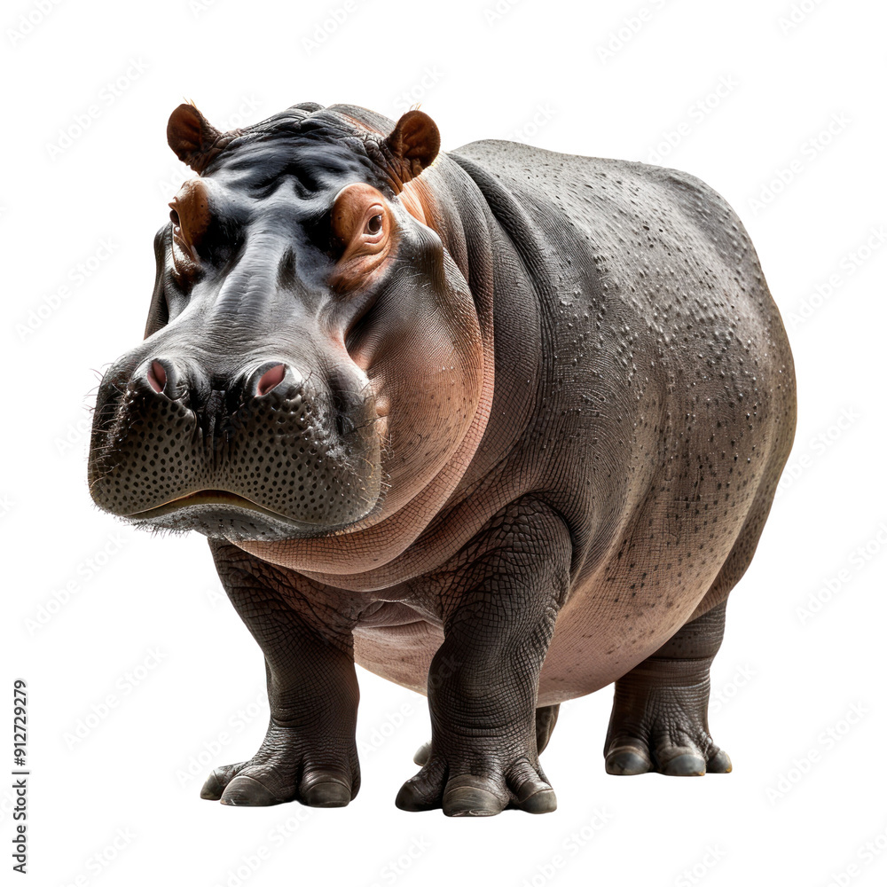 Obraz premium hippopotamus isolated on transparent png