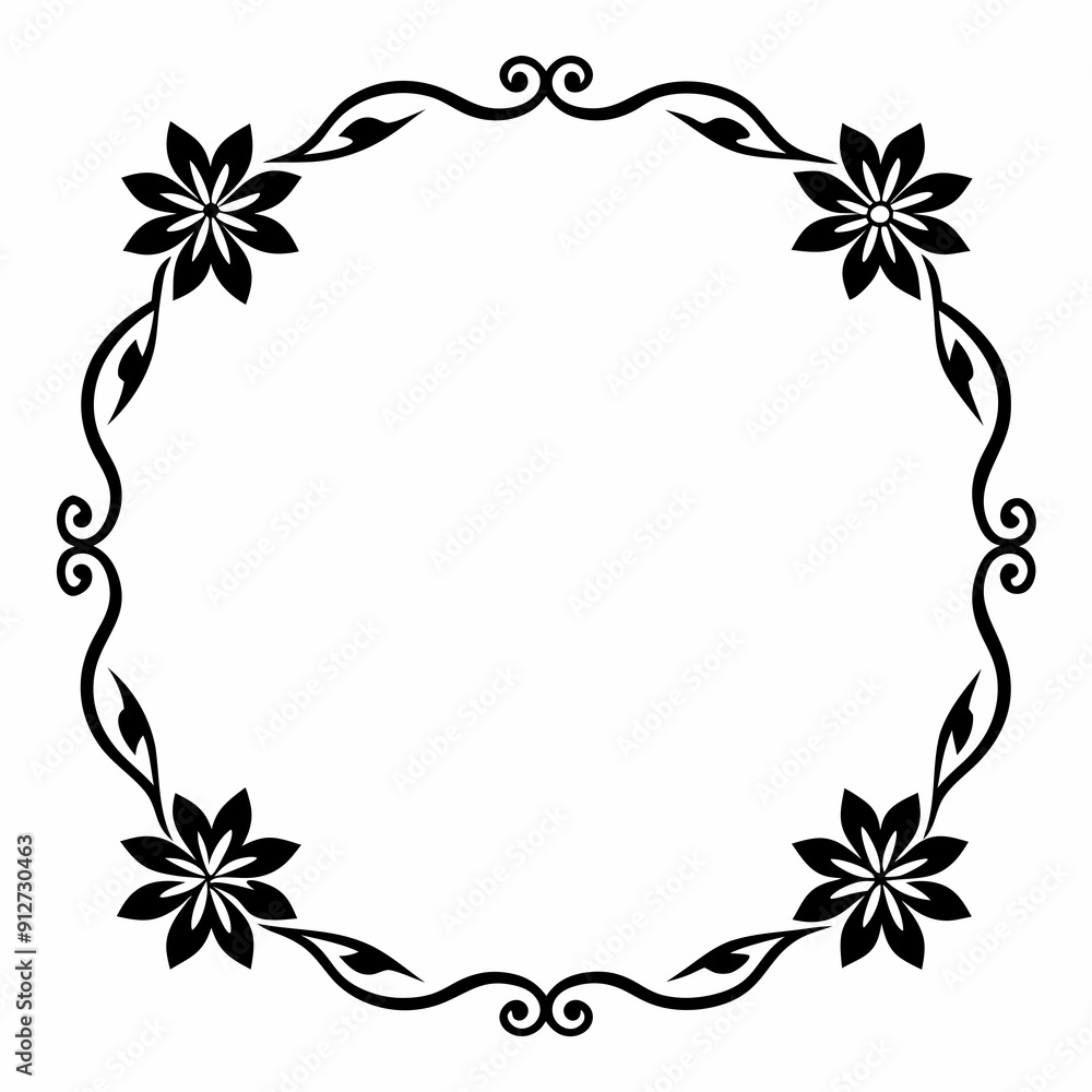 Obraz premium Elegant Vintage Floral Frames