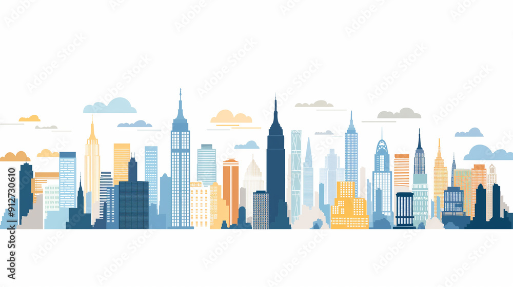 Illustration of New York city Illustration of New York city