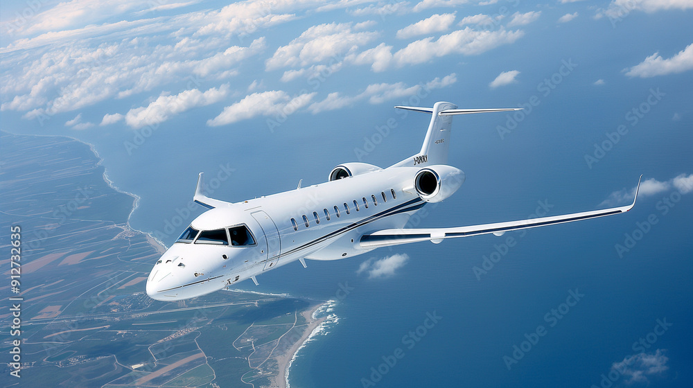 Fototapeta premium Luxury private aircraft embraer legacy 