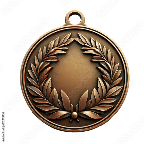 cutout gold, silver, and bronze medal iisolated photo