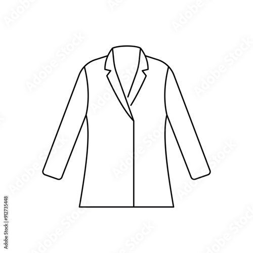 Doctor coat vector icon