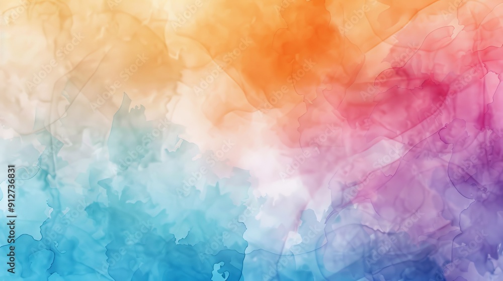 Vibrant and dynamic watercolor abstract scene Vibrant and dynamic watercolor abstract scene