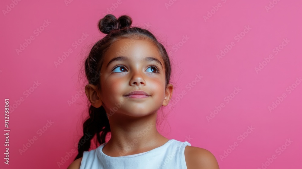 Portrait of a school-age child emerged against a bright background. Advertising backdrop with a teenager expresses emotions of joy and surprise. Portrait of a school-age child emerged against a bright background. Advertising backdrop with a teenager expresses emotions of joy and surprise.