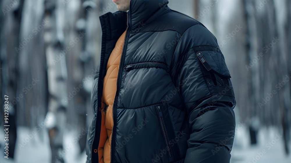 Bomber jacket puffer. Full zipper with two side pockets, varsity jacket, black Color Bomber jacket puffer. Full zipper with two side pockets, varsity jacket, black Color