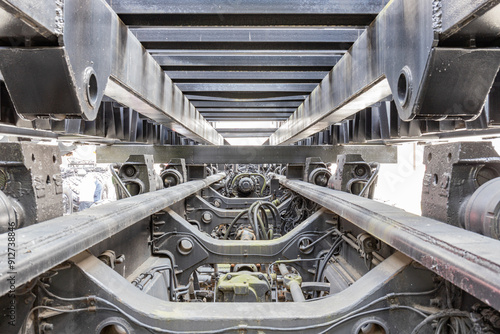 parts for multi-axle high-traffic vehicles. chassis, frame, suspension
