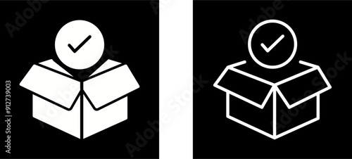 Package Receiving Vector Icon