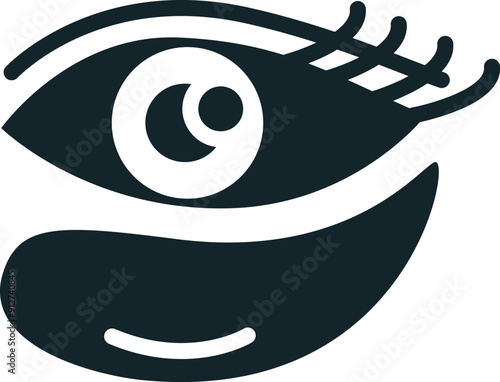 Eye showing skin under eye representing skin care and beauty routine