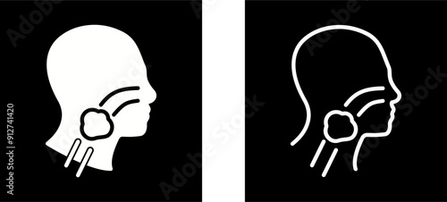 Throat Cancer Vector Icon