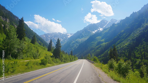 Road trip in the mountains 