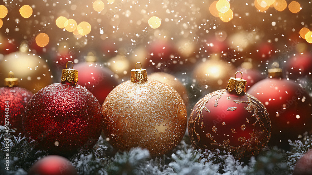 New Year or Christmas background. Generative AI New Year or Christmas background. Generative AI