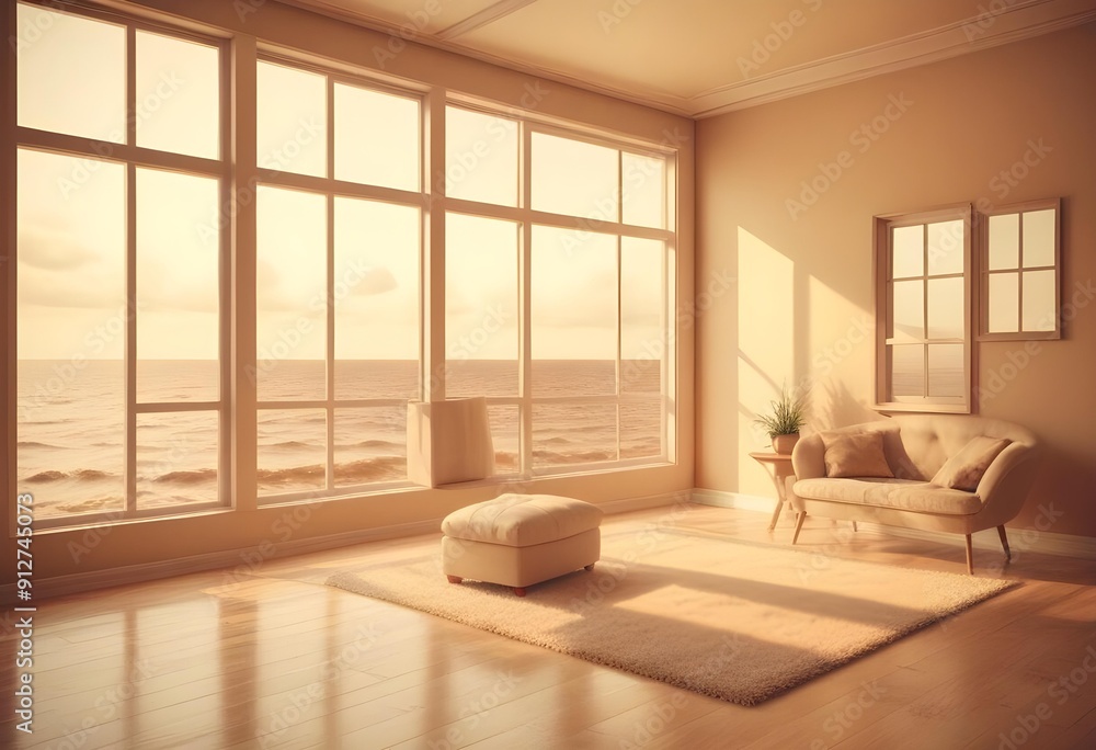 Photo modern style interior room 3d illustration Photo modern style interior room 3d illustration