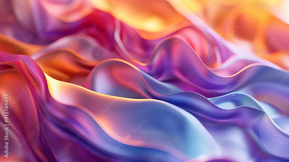 Abstract Wavy Background with Purple, Pink, and Orange Colors. Abstract Wavy Background with Purple, Pink, and Orange Colors.