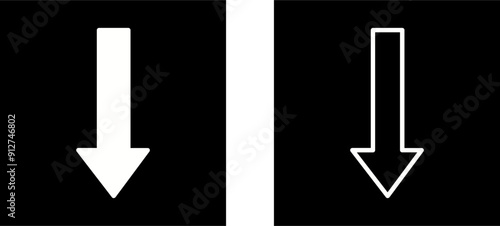 Arrow Down Vector Icon
