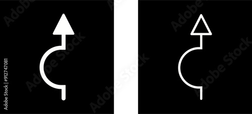 Arrow Pointing Up Vector Icon