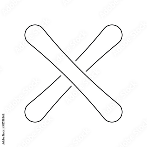 Tongue depressor vector icon