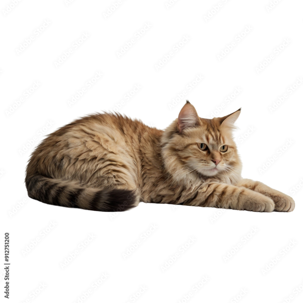 A cat with a white belly and black stripes sits on a white background. The cat has a curious expression on its face A cat with a white belly and black stripes sits on a white background. The cat has a curious expression on its face