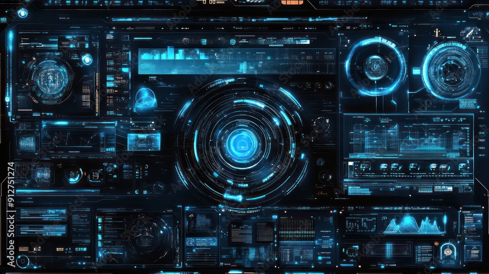 Futuristic Interface: A Digital Canvas of Data and Technology Futuristic Interface: A Digital Canvas of Data and Technology