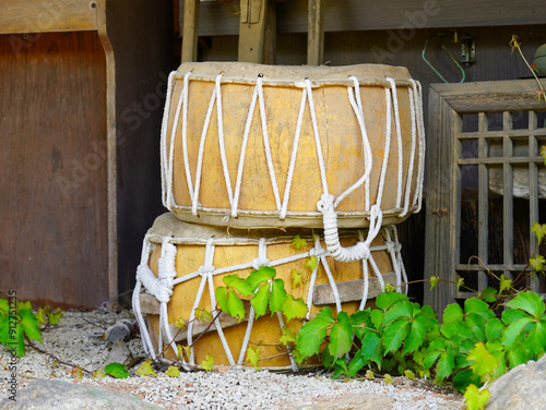 Korean traditional instrument of janggu photo