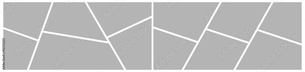 Pictures or photos frame collage. comics page grid layout abstract photo frames and digital photo wall template Pictures or photos frame collage. comics page grid layout abstract photo frames and digital photo wall template