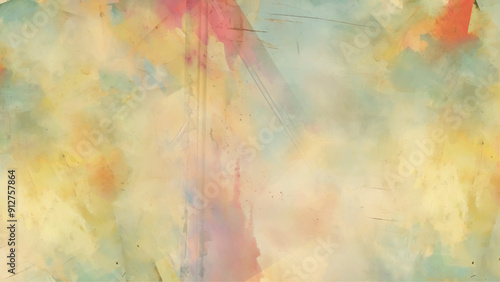 Abstract grunge paint wall pattern with expressionism elements vector. Oil pastel drawing abstract color background.