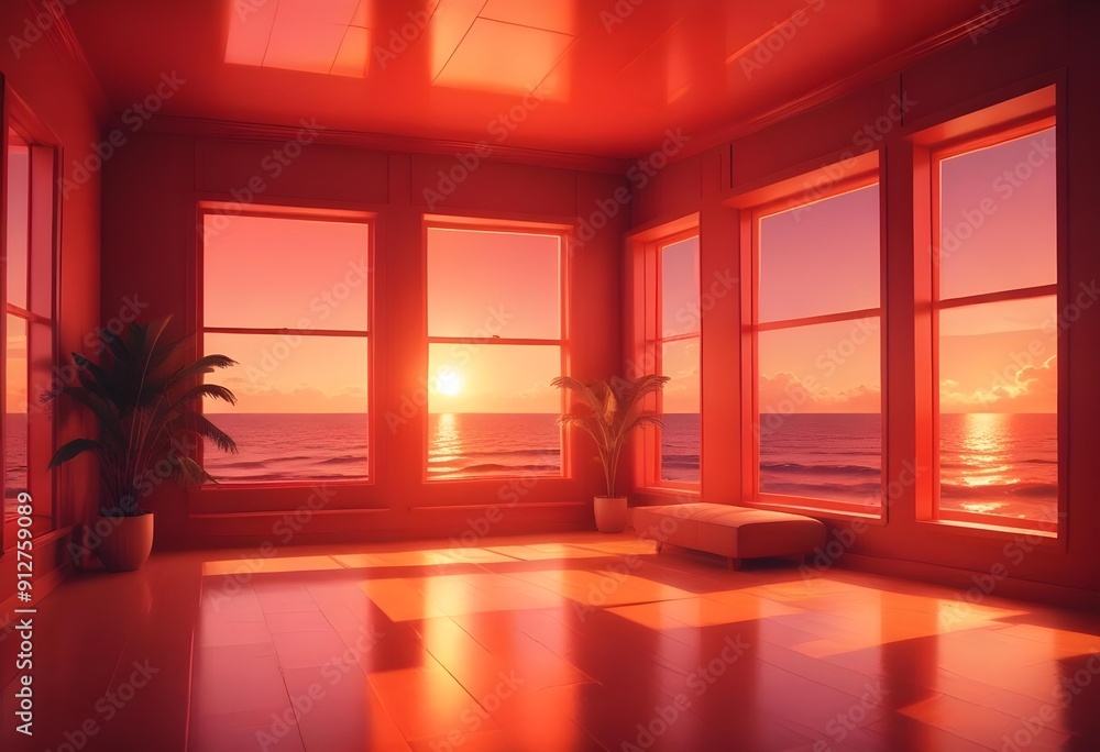 Photo modern style interior room 3d illustration Photo modern style interior room 3d illustration