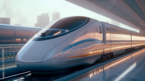 fast moving train