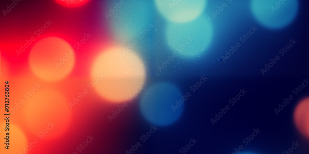 Nastrojowy bokeh w odcieniach czerwieni – efekt świetlny