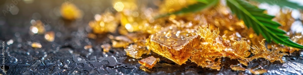 Concentrated OG Kush Shatter made from Marijuana Concentrated OG Kush Shatter made from Marijuana