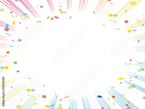 紙吹雪漫画背景