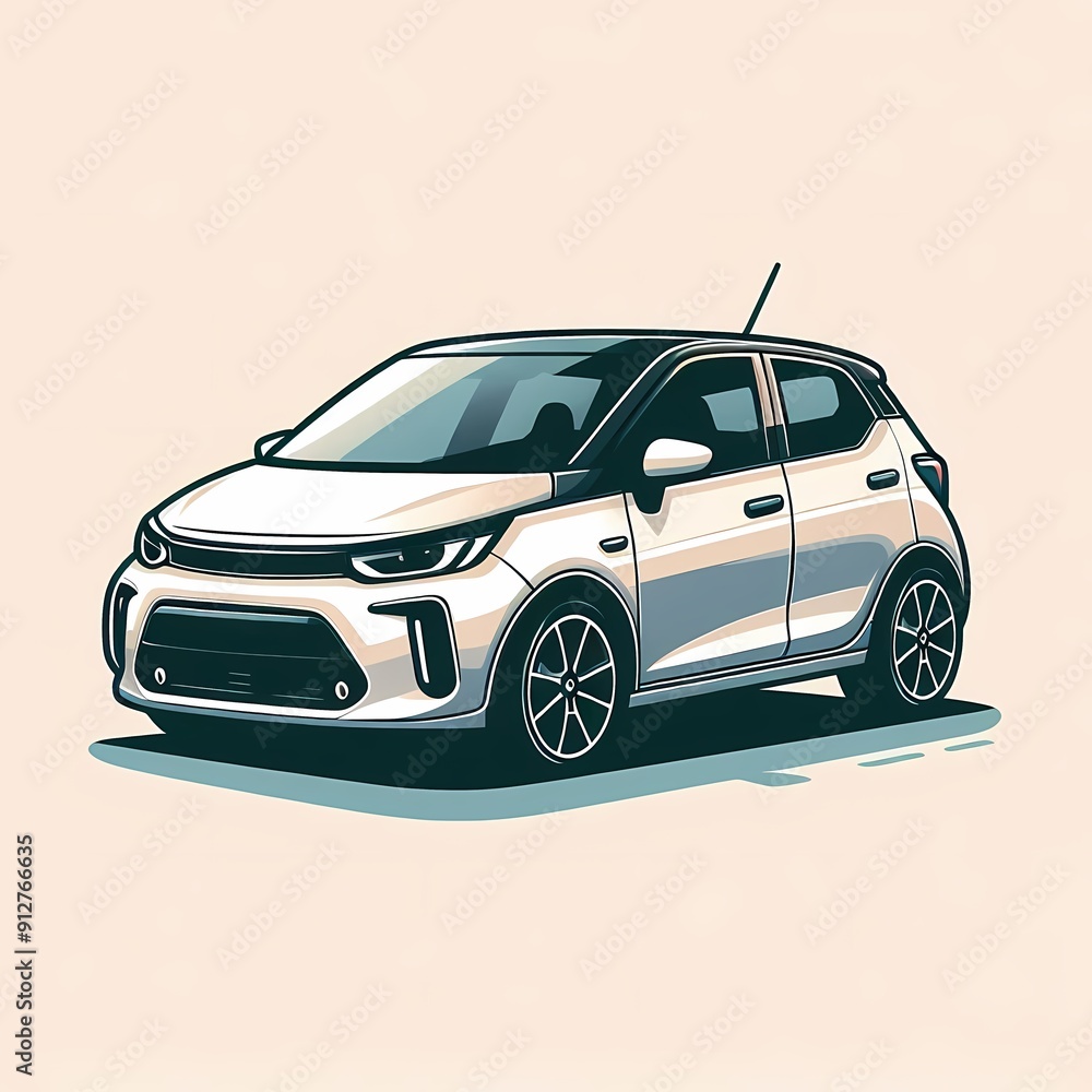 Fototapeta premium illustration of a car