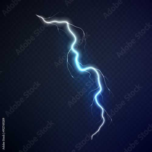 Gaming lighting thunder on dark background. Gaming thunder background in the form of lightning.
