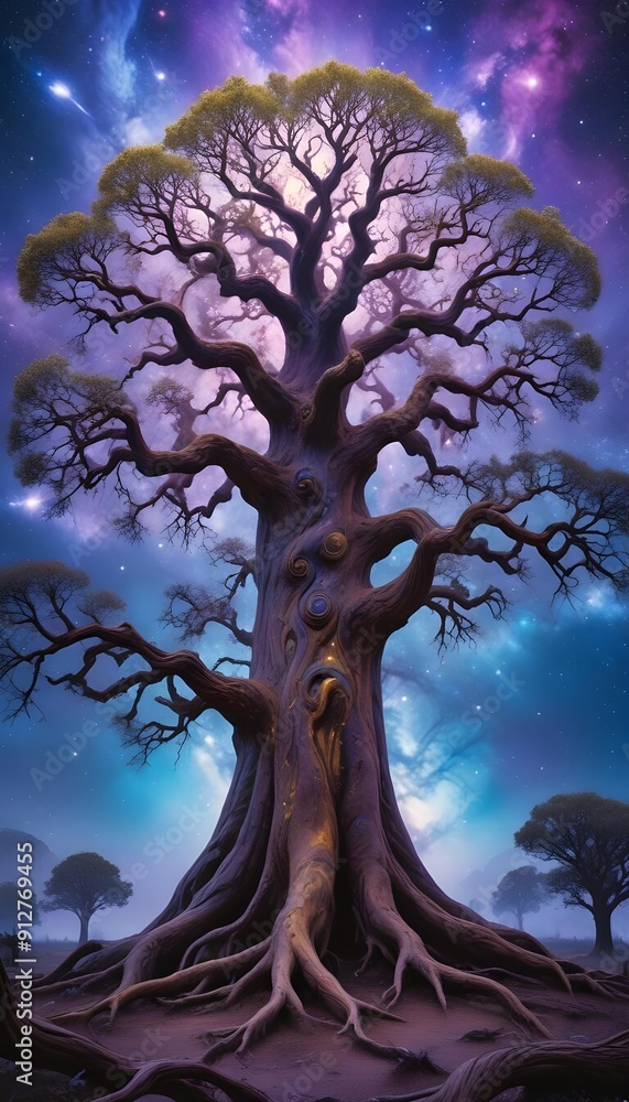 Horror An enormous Eldritch Tree with branches that generate galaxies and a trunk that sustains the Chaos Universe Horror An enormous Eldritch Tree with branches that generate galaxies and a trunk that sustains the Chaos Universe